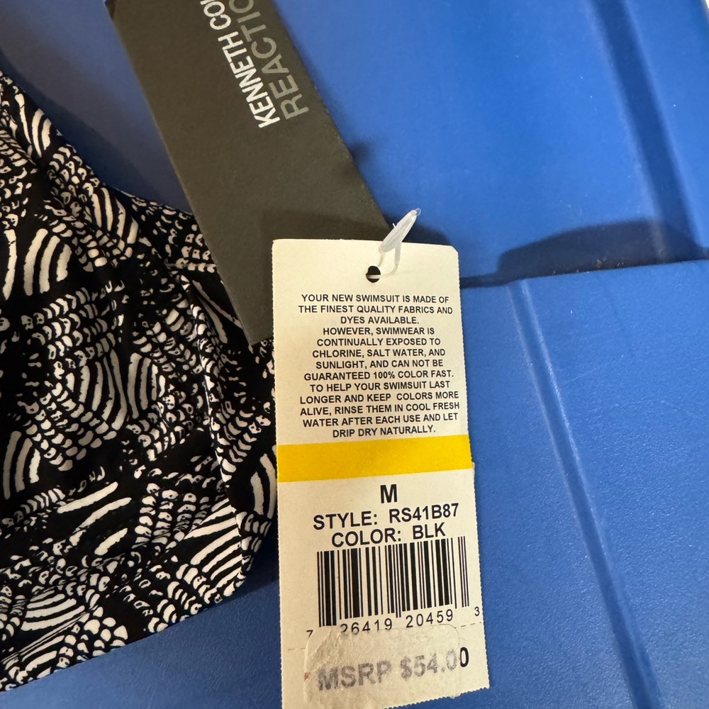 Kenneth Cole Black and White Bikini Top- new! - Picture 2 of 3